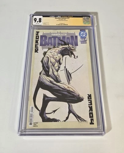 🔥 Absolute Batman #15 CGC JSA 9.8 Graded Cover A 1st First Printing SIGNED JOCK