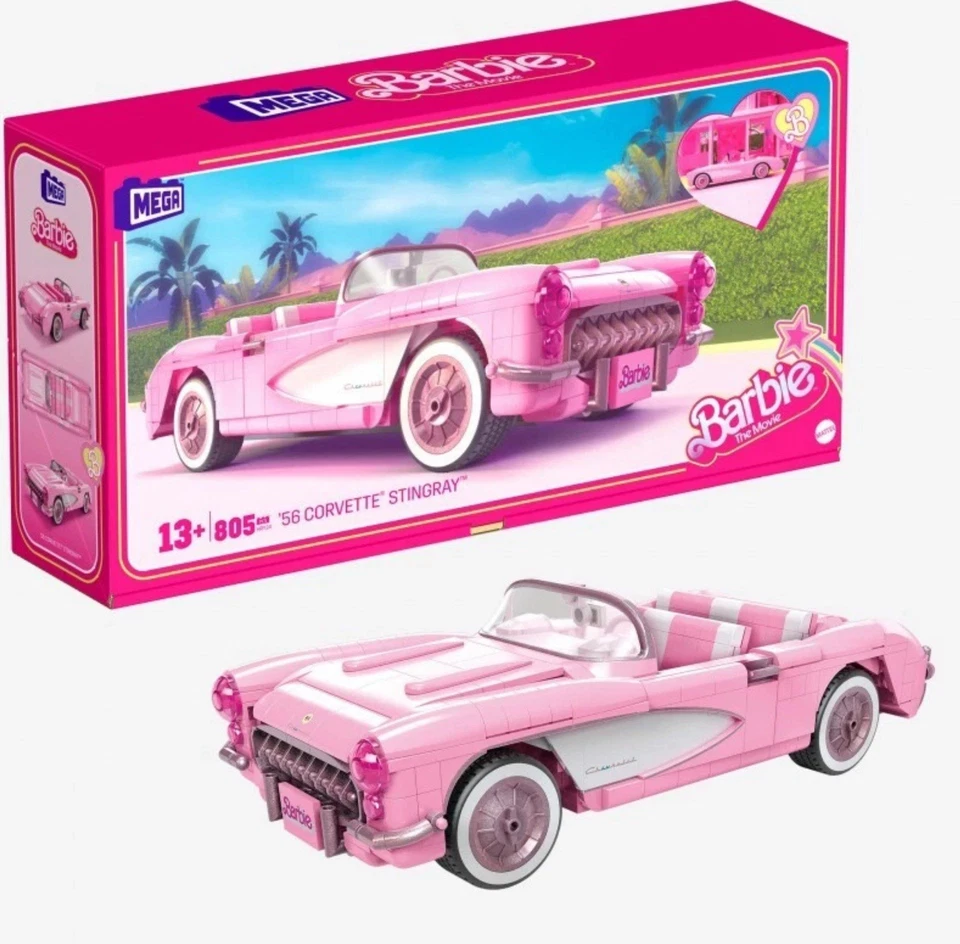 Juego de construcción MEGA Barbie The Movie '56 Corvette Stingray Foto 4 de 4