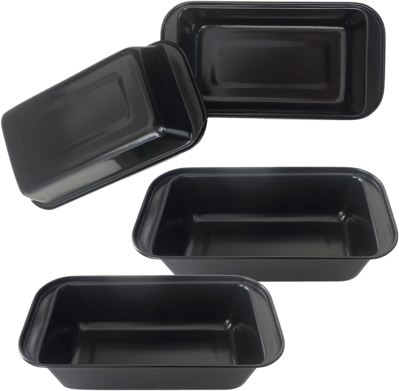Mini Loaf Pans Nonstick Carbon Steel 6 Inch Set of 4 for Banana Bread Meatloaf