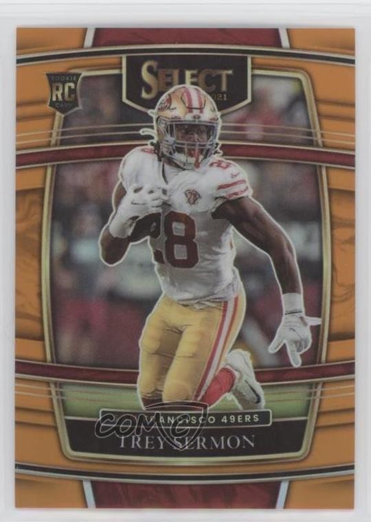 2021 Panini Select Concourse Orange Prizm 8/49 Trey Sermon #68 Rookie RC 0vc5