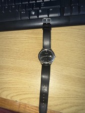 Image of Accurist Men's MS595B Chronograph Watch with Black Leather Strap Black Dial 40mm