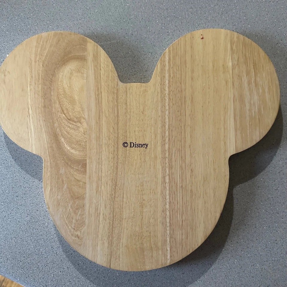 Bandeja de madera con forma de Mickey Mouse de Disney plato de aperitivos dividido Foto 2 de 4