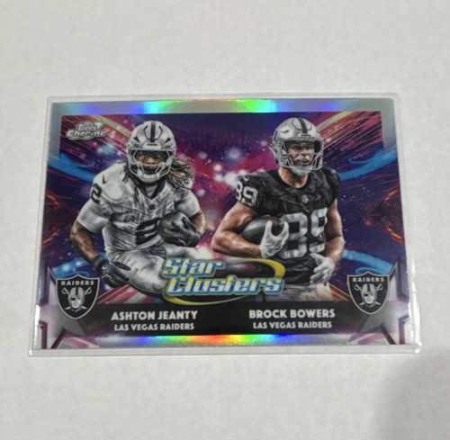 Topps Chrome 2025 Star Clusters Insert SC-13 Ashton Jeanty Brock Bowers NFL