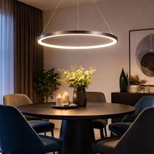 LED Hänge Decken Leuchte Ring Design Flur Beleuchtung Küchen Pendel Lampe 60 cm