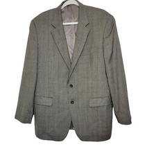 Chaps Ralph Lauren Blazer Mens Size 42 R Tweed Wool Sport Coat Two Button Gray