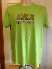 HAWAII PALM TREES GREEN VINTAGE T-SHIRT SMALL