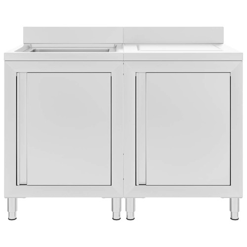 Gastro-Spülenunterschrank Edelstahl Spülbecken Gastrobecken Gastro Spültisch Neu - Bild 32 von 58