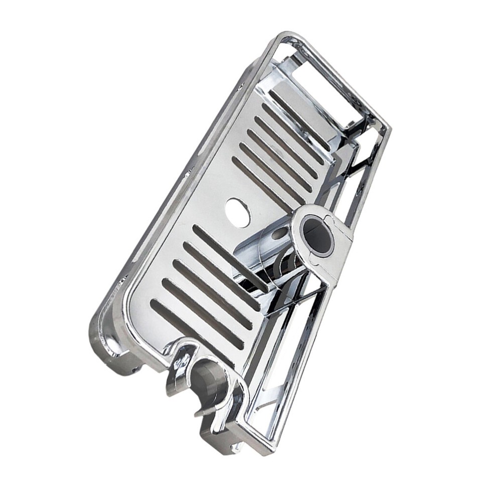 Wall Mount Shelves Shelf for Corner Bathroom Soap Shower Rod Black