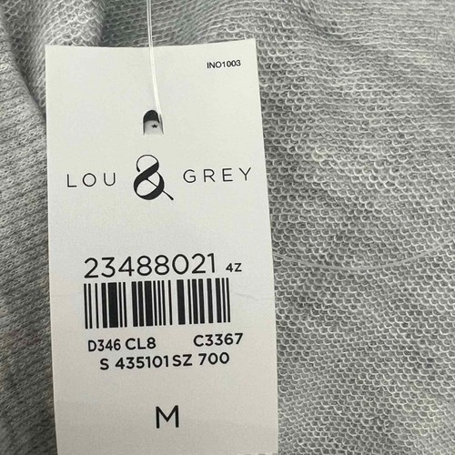Abito Lou & Grigio Chiaro Manica Corta Elasticizzata Maglia Spalle Scolle M - Foto 8 di 10