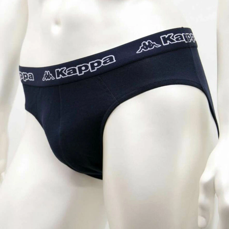 6 Men's Kappa Stretch Cotton Briefs With External Logo Elastic Art K1111 - Image 4 of 4