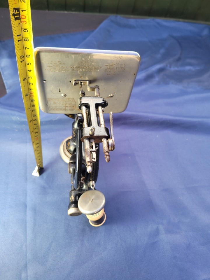 Vintage Antique Sewing Machine Wilcox Willcox & Gibbs c 1884 missing