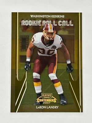 2007 Playoff Contenders Roll Call Gold #RRC-2 LaRon Landry 100/250 RC