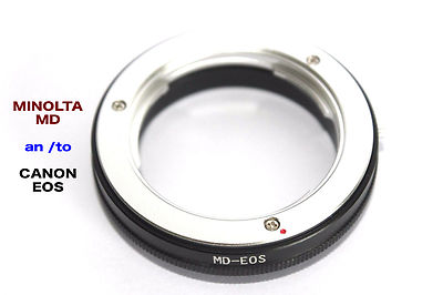 MD - EOS   Minolta MD Objektiv Lens  Macro Adapter To  Canon EOS Kamera EF Mount