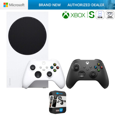 Microsoft Xbox Series S 512GB w/ Dual Controller + 3 Year Warranty Bundle