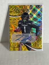 Tre Tucker 2023 Panini Prestige Rookie Xtra Points Premium gold Auto raiders /50