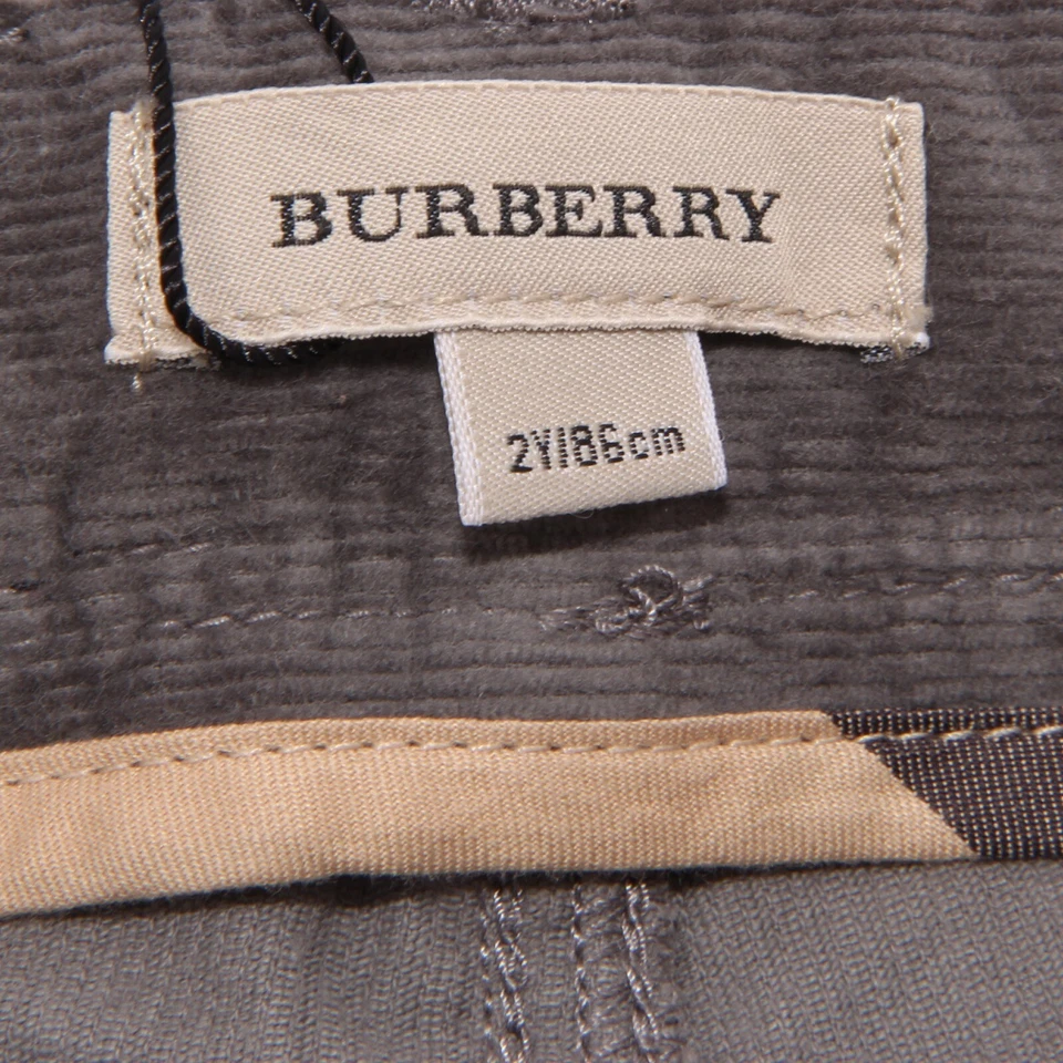8001Q pantalone bimbo grigio BURBERRY velluto trousers pants kids - Image 4 of 4