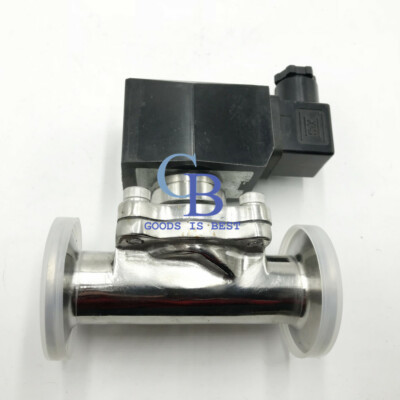 AC220V 1'' DN25 SUS304 Tri Clamp OD 50.5mm Electric Sanitary Solenoid Valve NC
