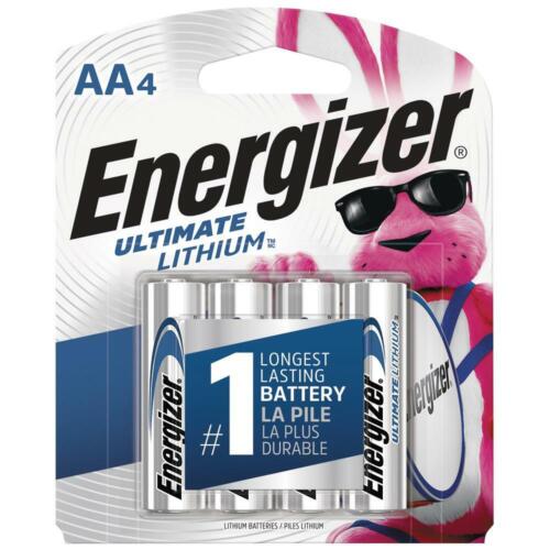 Pack de 4 piles au lithium Energizer L91 AA, PILES FRAÎCHES  - Photo 1 sur 4