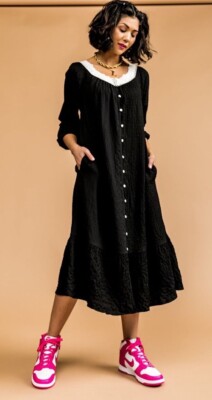 Dressed In Lala Romanticize Your Life Dress Size Small Oversized