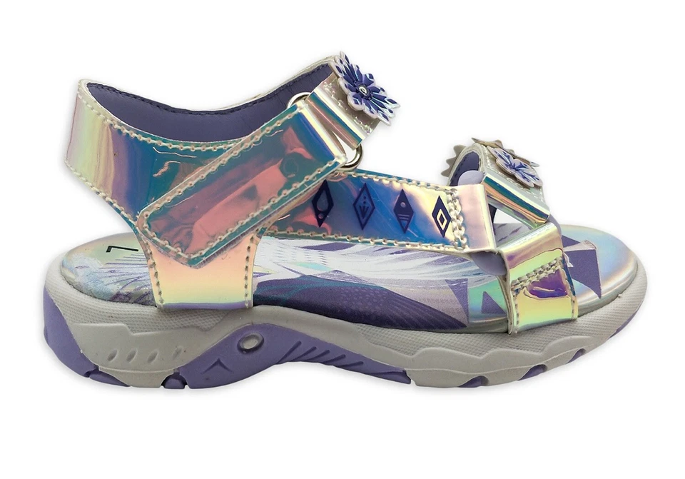 Sandalias Disney Frozen Niño Pequeño Talla 7 11 o 12 Iluminar Elsa Anna Foto 3 de 4