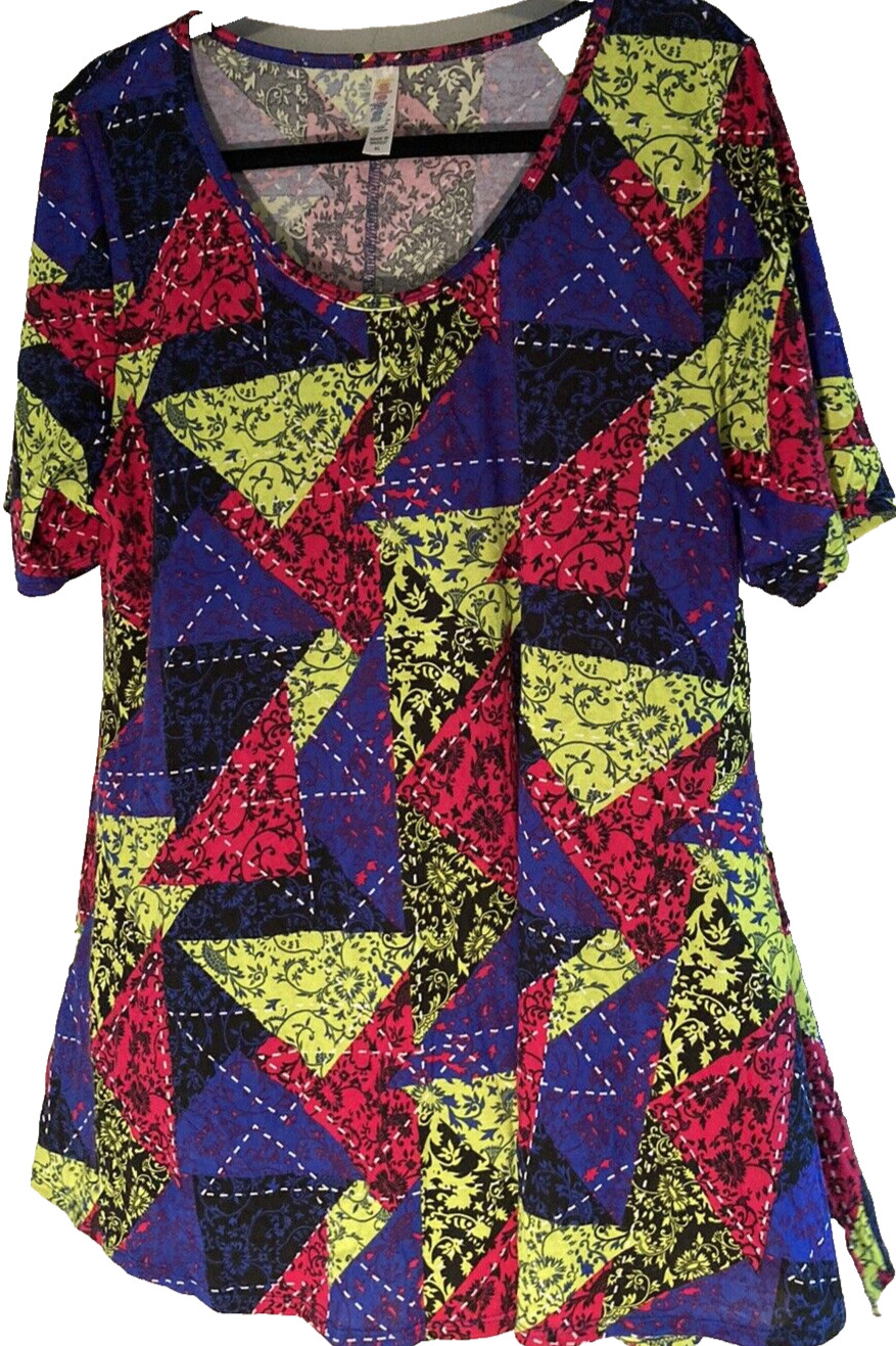 LuLaRoe Abstract 'Kite' Pattern Vibrant Perfect S… - image 1