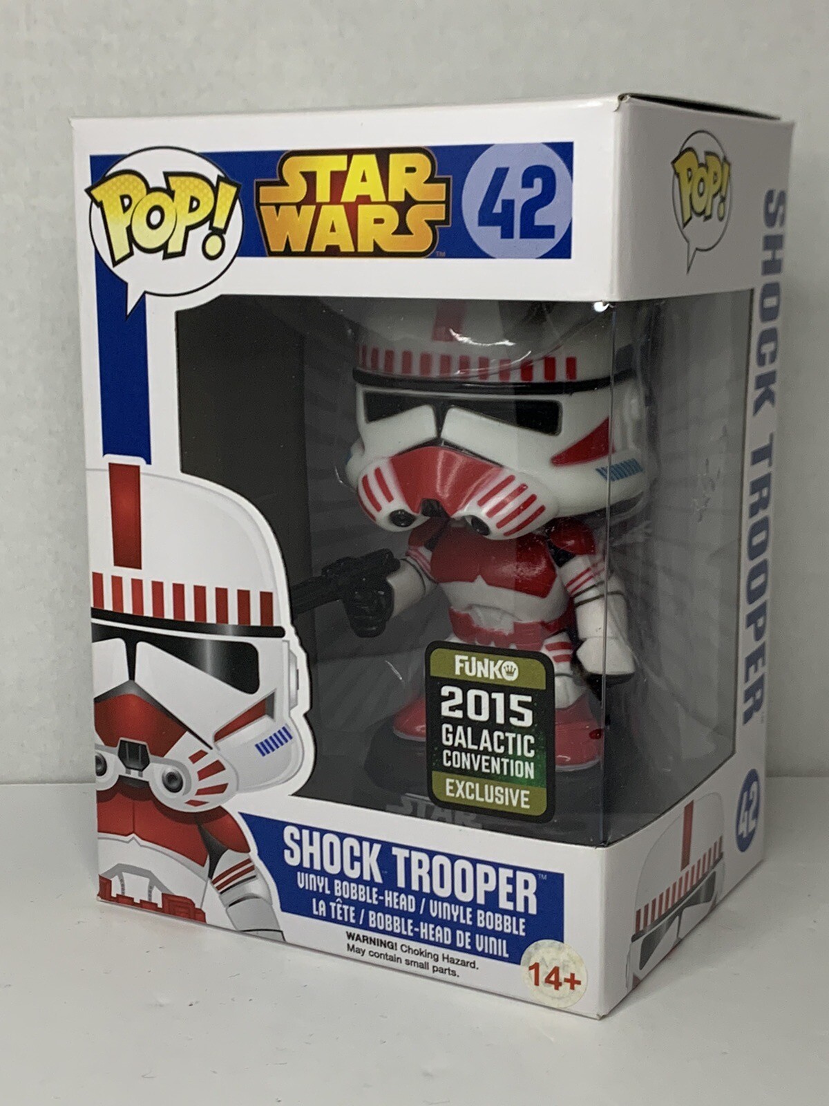 Funko Pop! Star Wars #42 Shock Trooper 2015 Convención Galáctica Nuevo En Protector