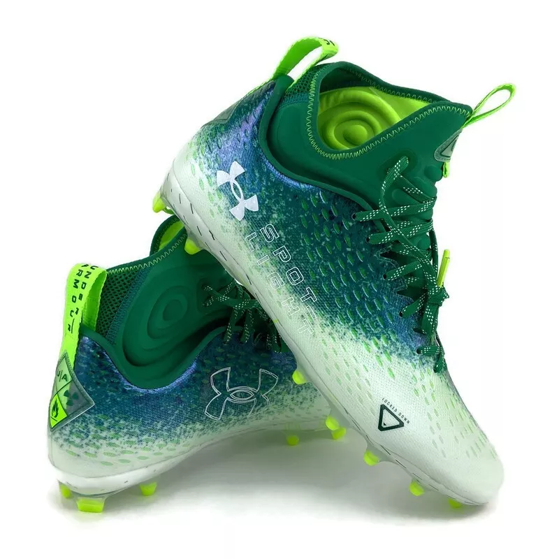 Under armour football cleats green deals