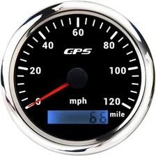 85mm GPS Speedometer 120 MPH Odometer Gauge Waterproof For Car Marine Boat Truck