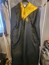 Harry Potter Wizarding World Hogwarts Adult L/XL Robe Black Gold