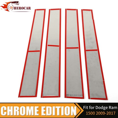 Polished Stainless Steel Center Door Pillar Post Trim for 2010-18 Dodge RAM 1500 - Picture 7 of 8