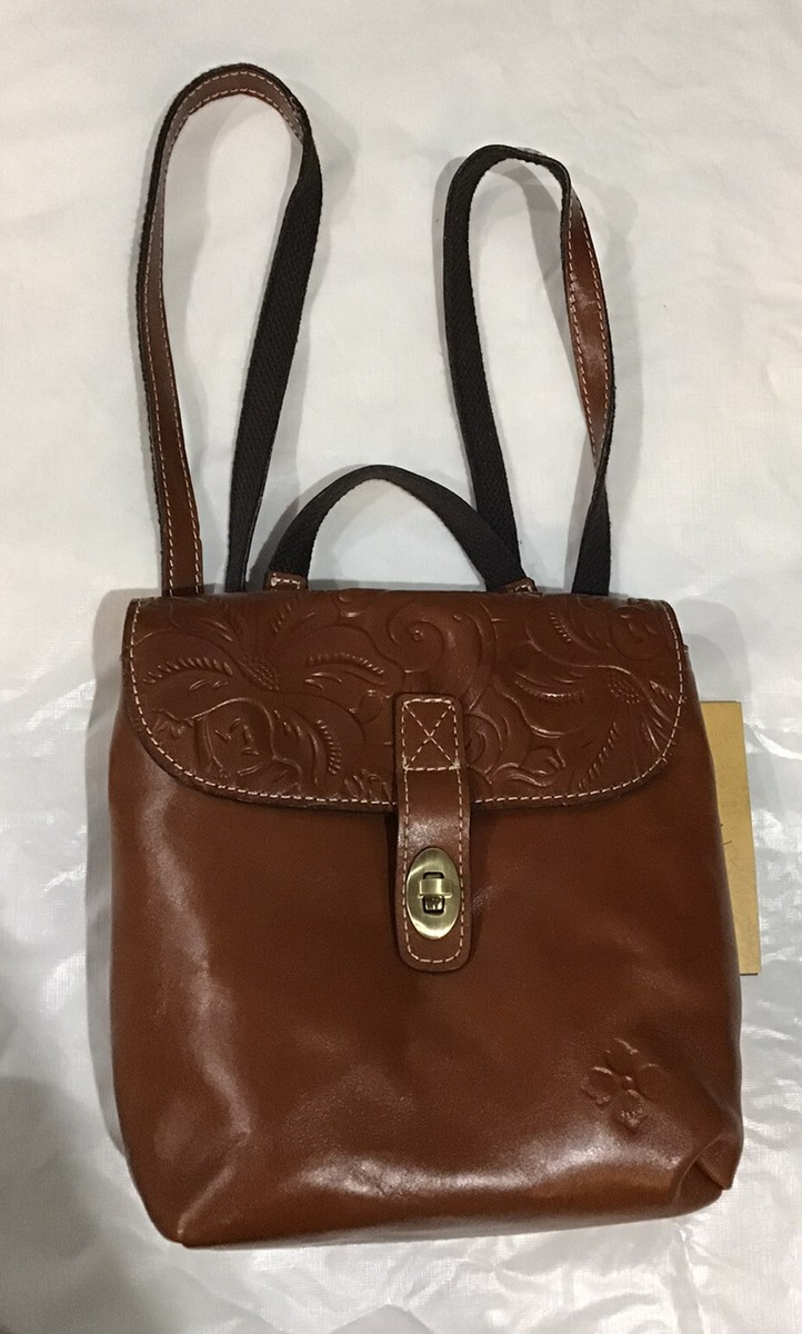 Patricia Nash Davoli Tooled Leather Convertible Backpack  display picture 2