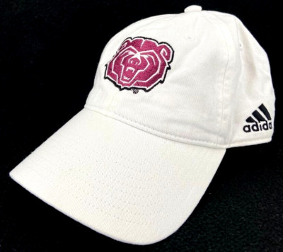 NEW Missouri State Bears MSU White Adidas Adjustable Washed Campus Cap Hat OS