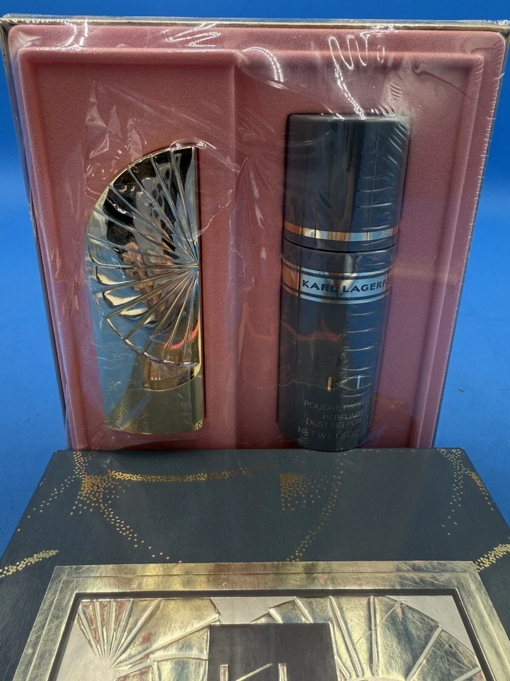 RARO DE COLECCIÓN NOS Perfume Karl Lagerfeld KL, Polvo para Polvo y Jabón Savon Foto 3 de 4