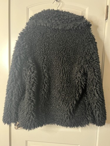 LINE The label Emile Shearling Jacket XL Coat Eyelash Fluffy Shaggy Wooly Mink - Picture 10 of 20