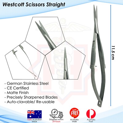 Westcott Scissor Surgical Tenotomy Scissor 11.5cm Micro Scissor New Premium