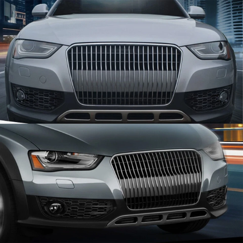 For Audi A4 B8 B8.5 Allroad 2.0L 2010-2015 Honeycomb Front Fog Light Grill Bezel Foto 4 de 4