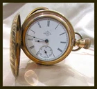 ANTIQUE ELGIN GOLD FILLED 11 JEWELS 130 YRS OLD POCKET WATCH
