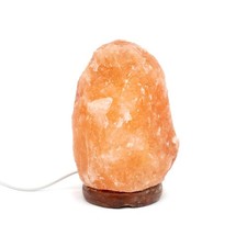 Lampe cristal de sel 1-2 kg avec socle en bois