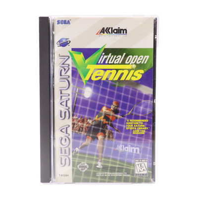 Virtual Open Tennis (Sega Saturn) CIB W/Reg Card - Authentic Good Condition