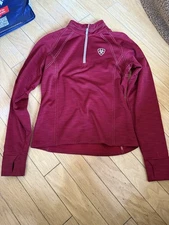 Girls Ariat   1/4 Zip Long Sleeve Fleece Shirt  Sz XL NWOT