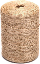 2Mm Natural Jute Twine String Thin for Craft Plant Garden Gift Wrapping Christma