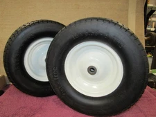 2 PK (1 SET) HI-RUN 16 x 6.50-8" Lawn Garden Wheel  3/4" AXLE TRACTOR TRAILER
