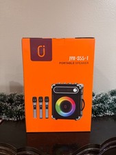 JYX S55-T Karaoke Machine w/ 3 Wireless Microphones Bluetooth Speaker NEW