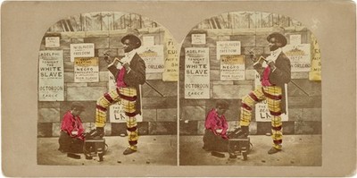 African American interest WHITE SLAVE Original hand tinted stereoview #160866