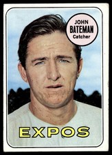 1969 Topps John Bateman  -- VG+ Montreal Expos #138
