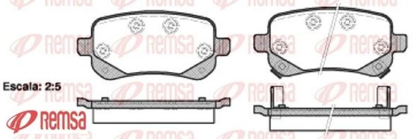 Remsa 1095.02 Bremsbelagsatz FüR Scheibenbremse Bremsbelagsatz-image