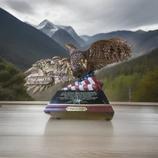 Bradford Exchange Eagle Operation Torch 75th Anniversary Tribute Statue Rare