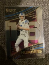2024 Panini Select JARED GOFF numbers #NMB-JGO Detroit Lions Card B2