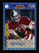 2021 Leaf Pro Set Metal 1989 Auto Blue Wave /50 Joe Montana #PA-JM1 Auto HOF