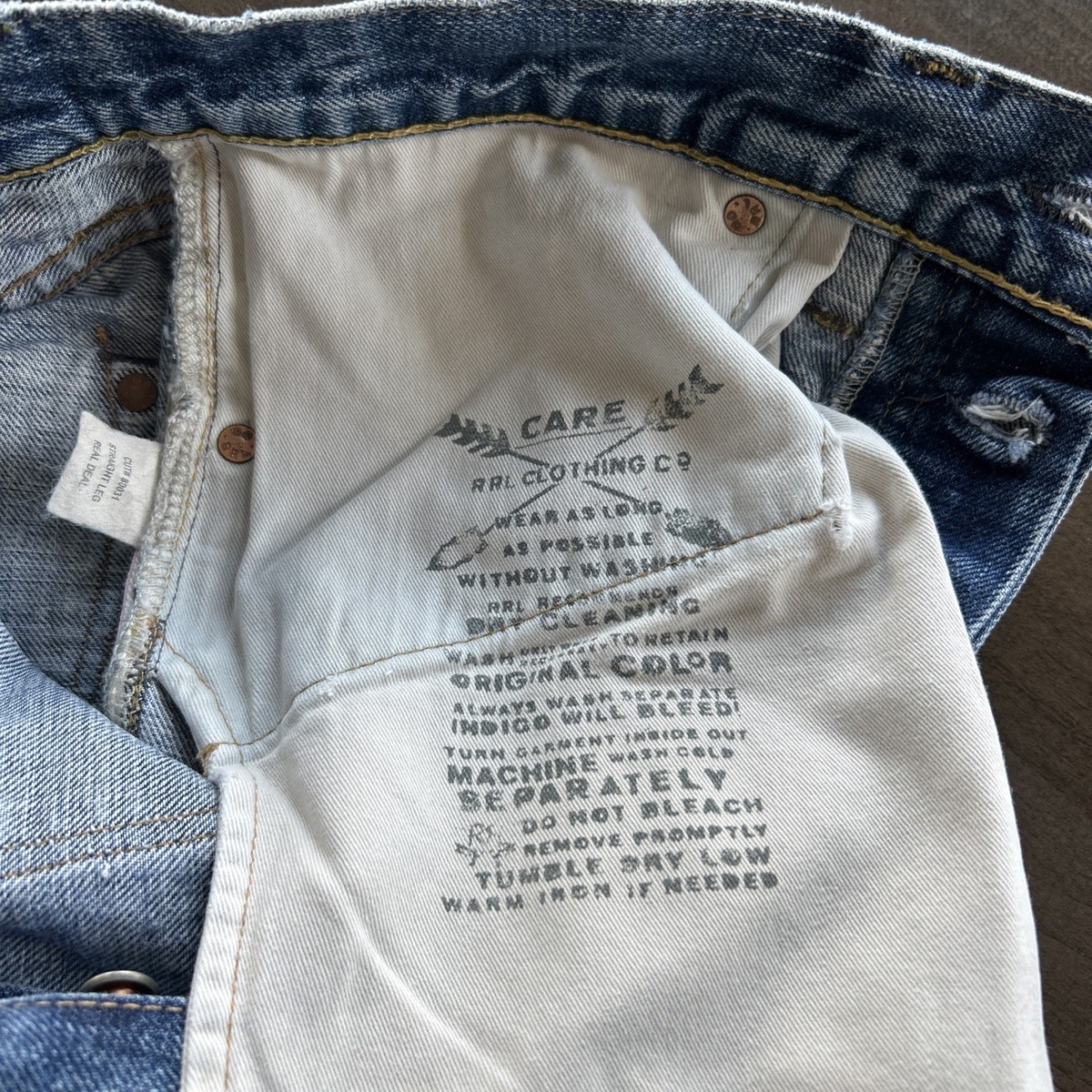 Ralph Lauren Jeans RRL Double RL Rare USA Japan Selvedge Men 34x32